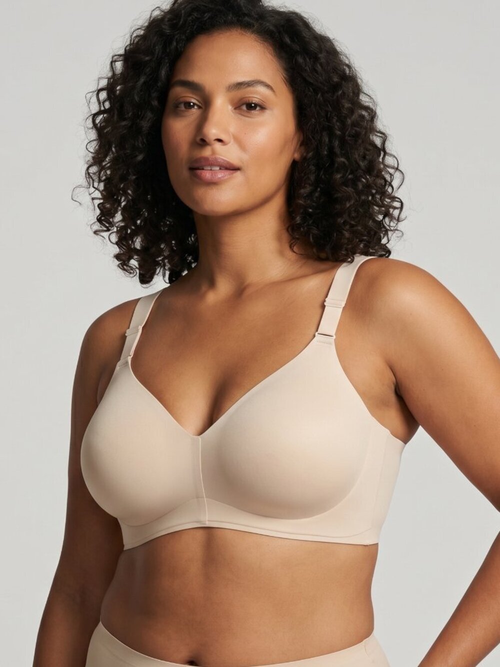 NIP | PrettyWell Beige Seamless Wireless Padded Comfort Lounge Bra | XL